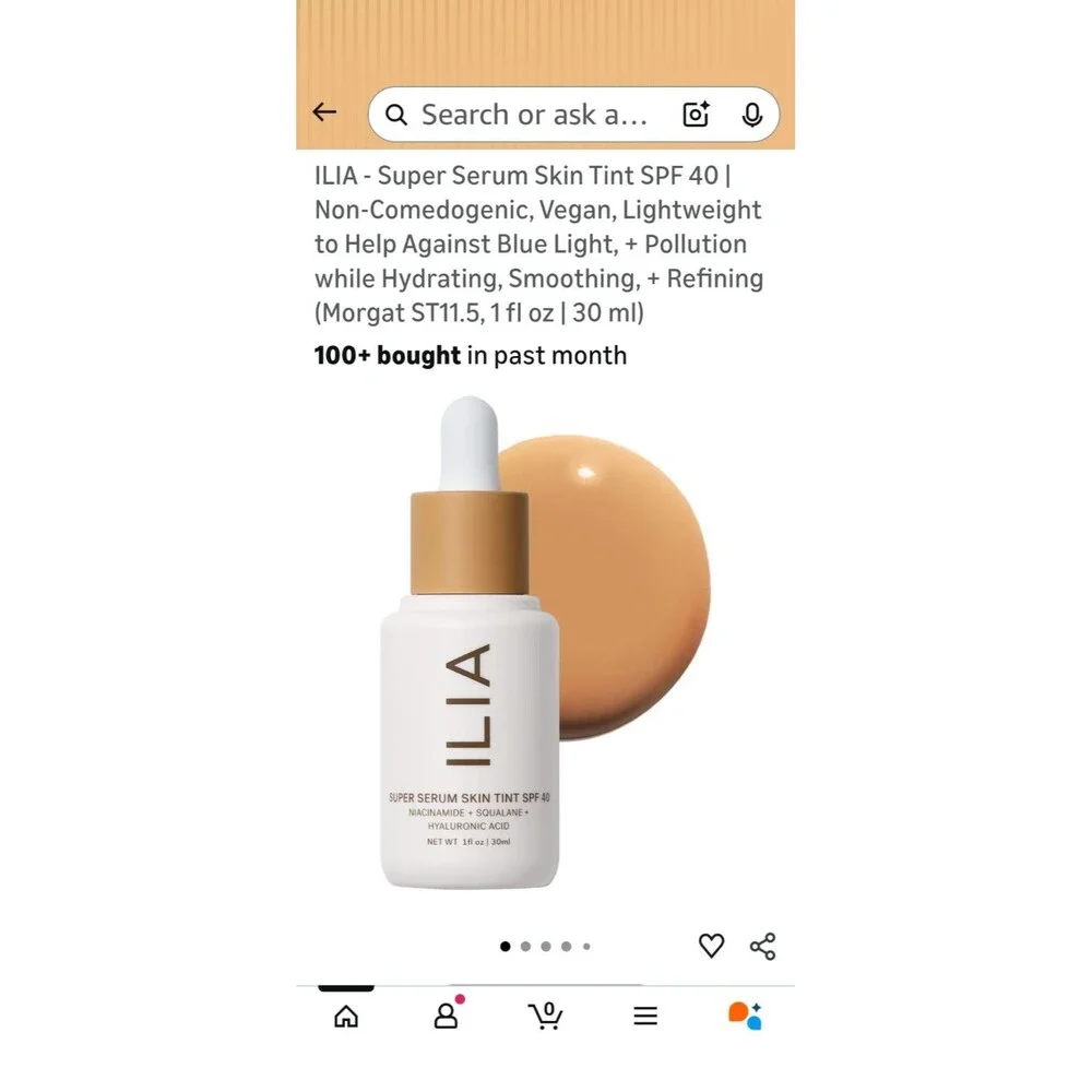 ILIA Super Serum Skin Tint SPF 40- Morgat ST 11.5